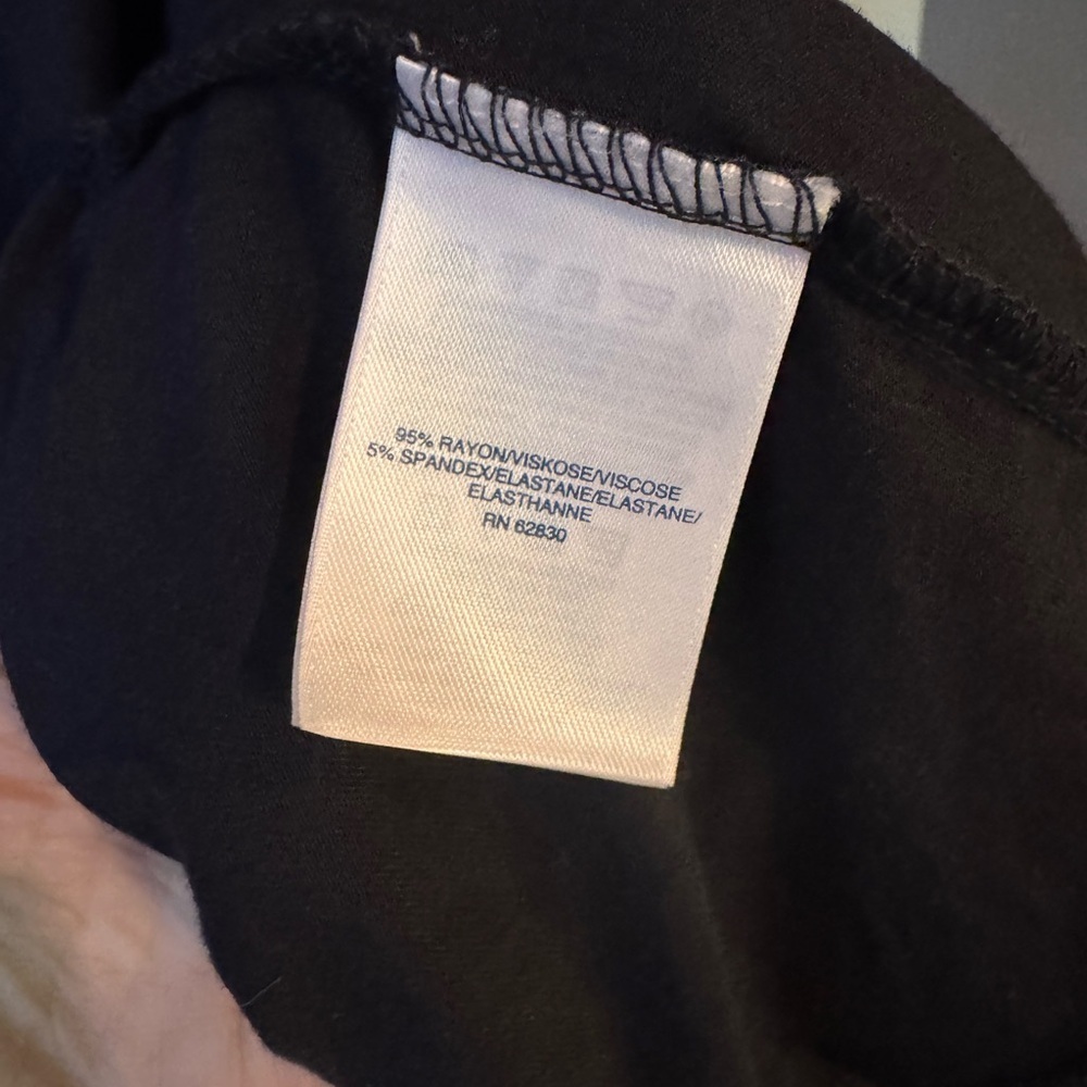 Lands' End Plus Size Black Long Open Cardigan - Picture 11 of 12